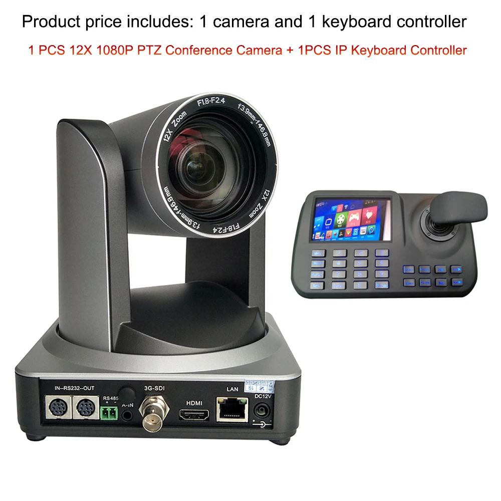 Видео-Конференц-система производитель 1080P60fps ptz ip HDMI SDI камера для видеоконференции с 3D джойстик rj45 контроллера клавиатуры
