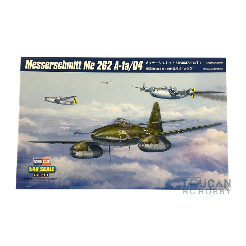 Trumpeter 80372 1/48 немецкий Messerschmitt ME262 A 1a/U4 модель самолета|Наборы для сборки моделей| |