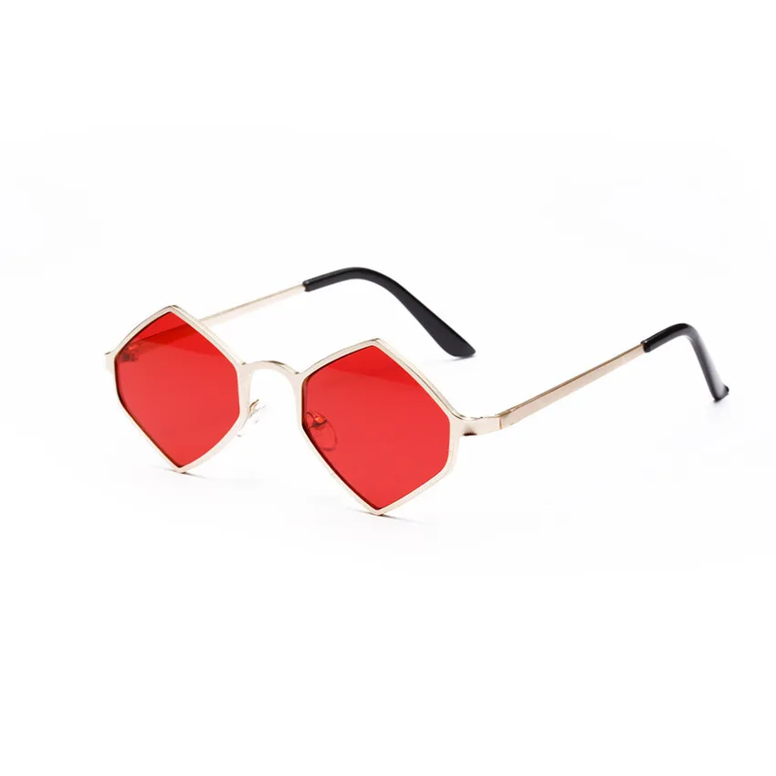 Новые женские солнцезащитные очки с шестигранной металлической оправой, интегрированные УФ очки, модные очки для путешествий#0409 A2