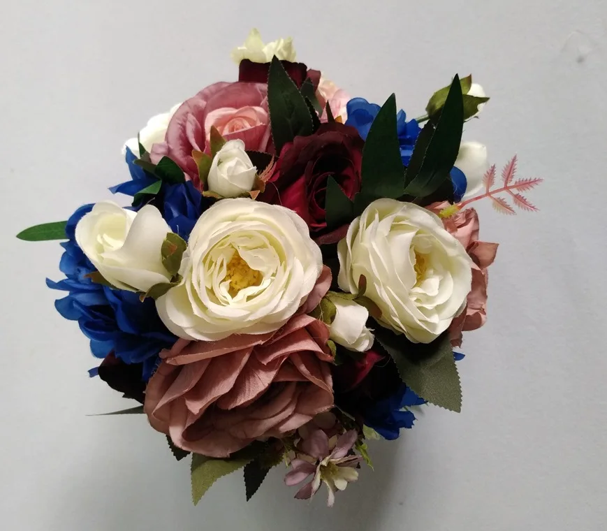 

Peony Bridal Bouquet, Silk Blush Vintage Wedding flowers Rustic Chic Wedding bouquet Bride Bridesmaid mariage