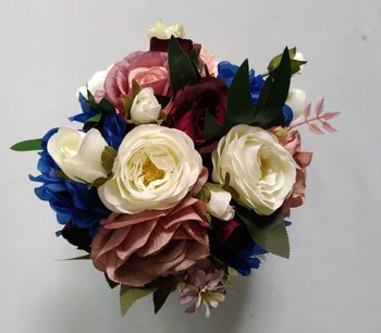 

Peony Bridal Bouquet, Silk Blush Vintage Wedding flowers Rustic Chic Wedding bouquet Bride Bridesmaid mariage