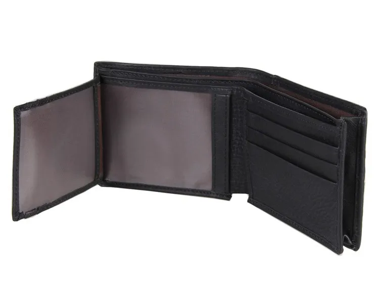 Высококачественный мужской короткий кошелек из натуральной кожи 8055A