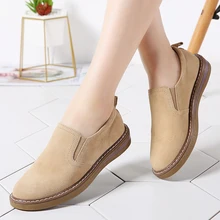 Весенние женские туфли-оксфорды; слипоны; женские лоферы на плоской подошве; замшевые женские повседневные оксфорды ручной работы; 978