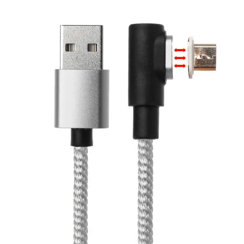 QC 3,0 90 градусов Магнитный Micro USB кабель для передачи данных Магнитный провод для Samsung Xiaomi Huawei Android смартфон планшет Powerbank