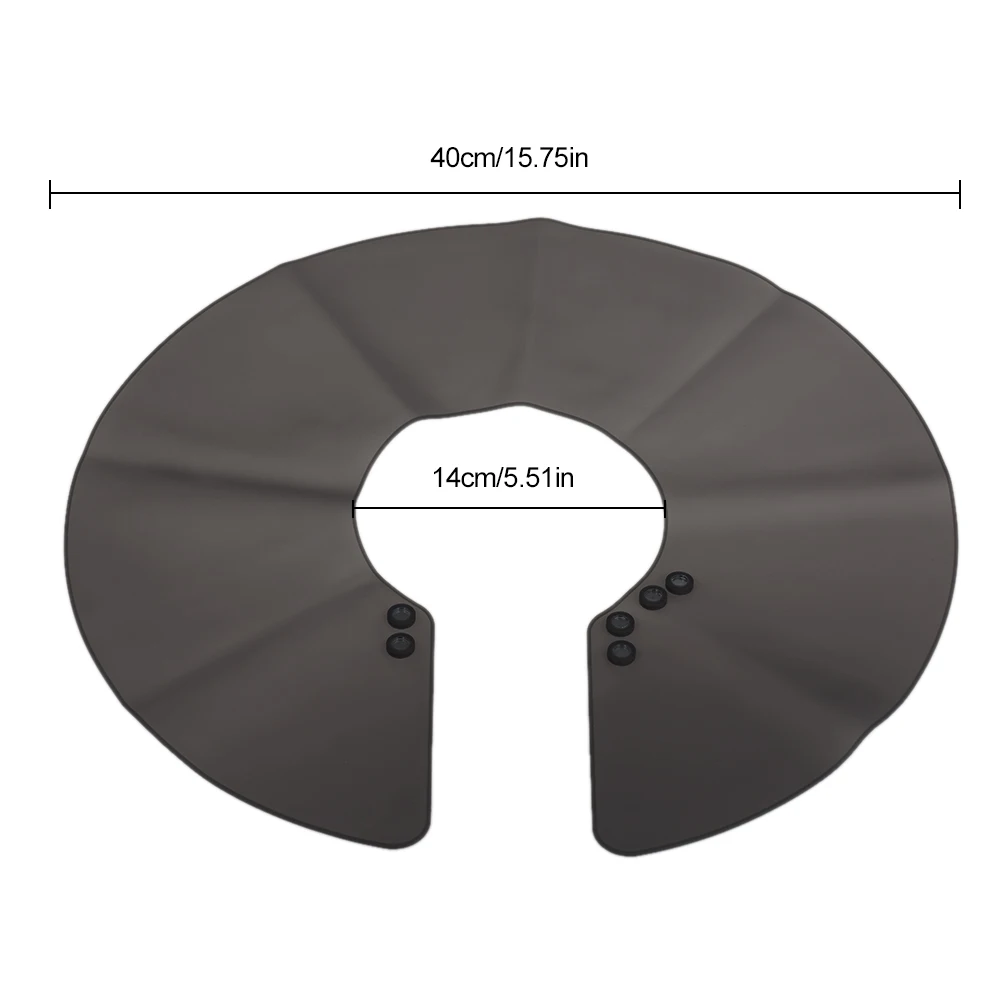 Силиконовые салон стрижка шеи мыс Обёрточная бумага воротник щит Парикмахерская мыс волос резки ткани Водонепроницаемый окраски волос