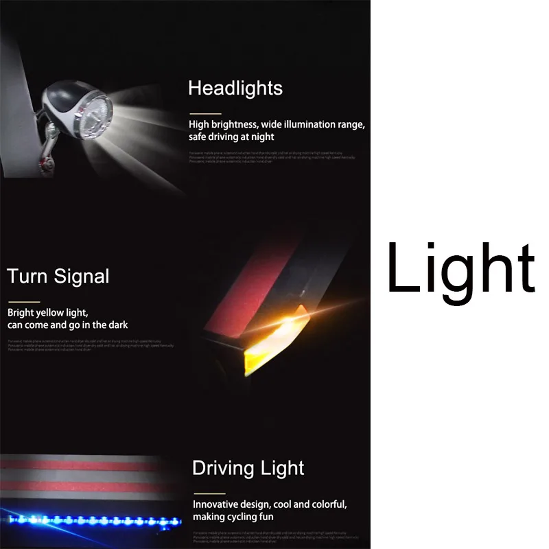 48v500w Scooter eléctrico más de 100 km de Longboard potente bicicleta eléctrica plegable adulto hoverboad e scooter con asiento