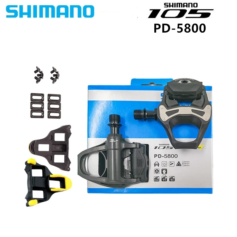 

SHIMANO PD 5800 Pedals PD R7000 SPD SL Carbon Pedals Floating Cleats 105 CARBON With Cleats Road bicycle 5800 pedals free ship