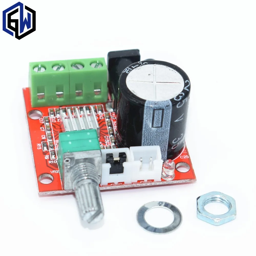 Цена 12 V Мини привет fi PAM8610 аудио усилитель звука Совет 2X10 Вт двухканальной D Класс Самые низкие цены