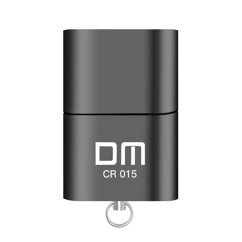 DM CR015 Micro SD кард-ридер с инновационным слотом для карт TF смените кард-ридер в usb флеш-накопитель для компьютера или автомобиля - Цвет: Черный