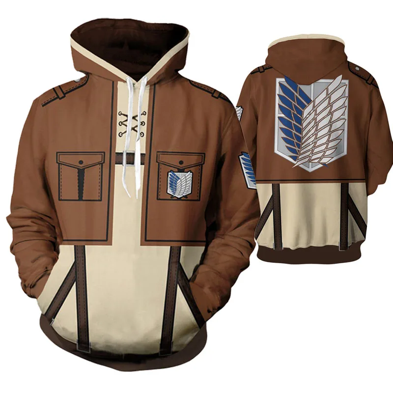 Толстовка Cosroad Attack On Titan куртка Eren Jaeger костюм для косплея мужчин и женщин