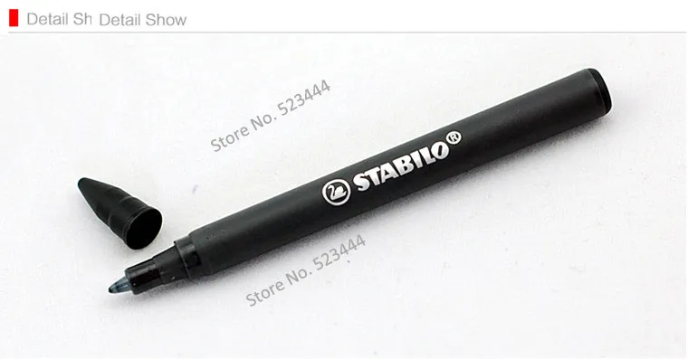 3 шт Stabilo refill 6890 refill костюм для гелевой ручки 6892 0,5 мм синий и черный