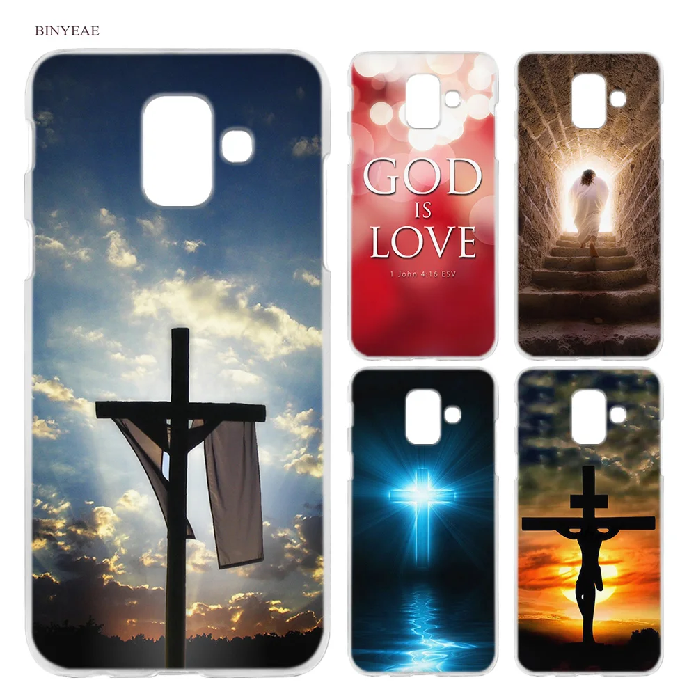 

BINYEAE Christian Jesus Bible Verse Hard Case Cover Fashion for Samsung Galaxy A6 A8 A6+ A8+ Plus J4 J6 J8 2018