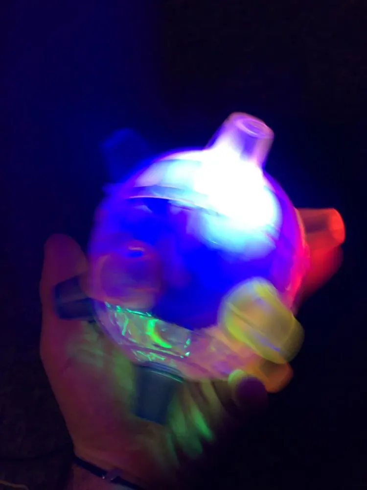 Светодио дный LED Jumping Joggle звук чувствительный Вибрационный мощный мяч игра дети мигающий мяч игрушка