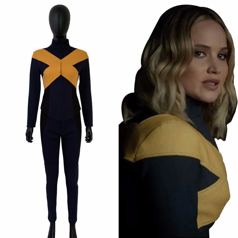 Костюм для косплея X Men серый костюм темно Феникса женщин и мужчин супергероя