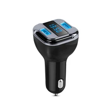 Nulaxy Car Charger Adapter Dual USB Port Fast Charging Voltage Meter Digital Display With High-Tech GPS Positioning Find Car