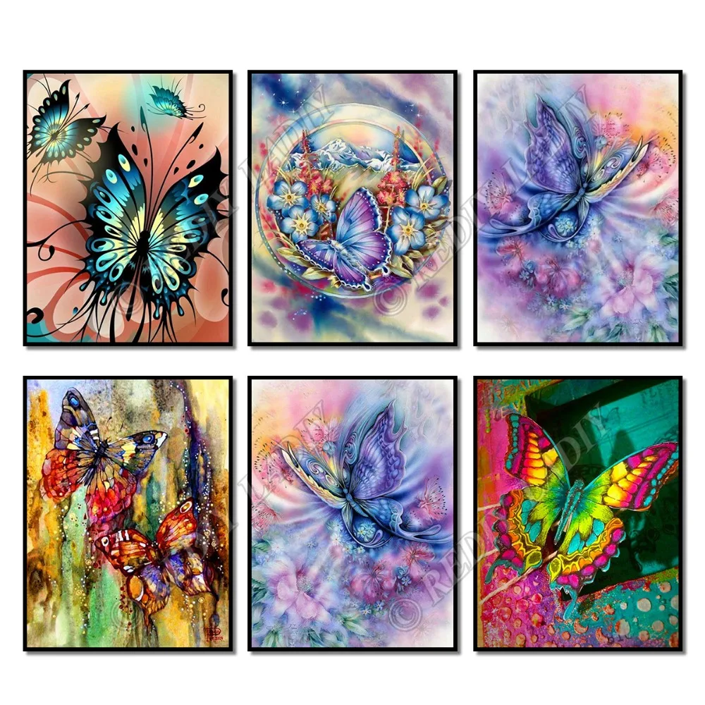 Full Square / Round Diamond Painting Crystal Mosaic Pattern Butterflies
