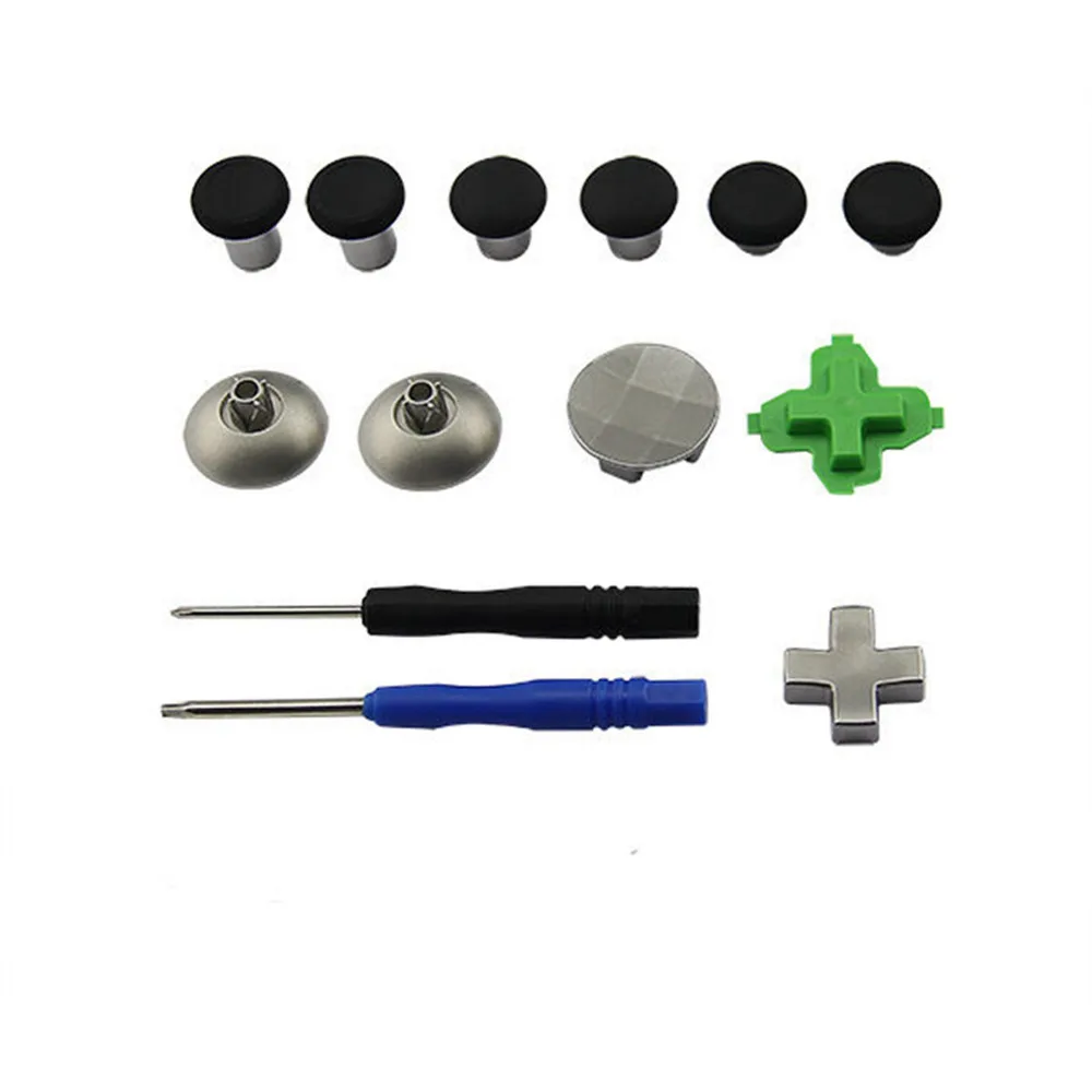 Repair Parts Buttons Mod Kit For Microsoft XBox One Elite PS4 Controller Joystick Metal