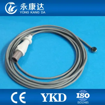 

Pediatric reusable skinurface medical temperature probe for ,2pin round plug 3m