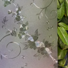 Не клейкая оконная пленка, долговечная, быстрая, сделай сам, 2 м, легко удаляется, Травленое, многоцветное украшение для УФ-отторжения, f001