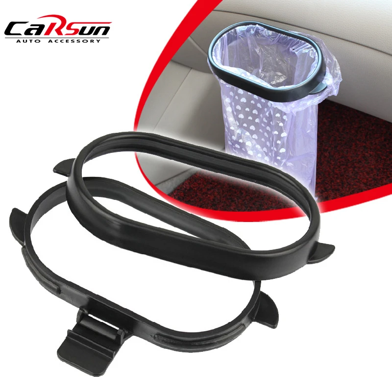 

Portable Car Trash Bag Rack Auto Vehicle Organizer Frame Removable Black Rubbish Bin Hanging Garbage Bag Holder Car Accessories