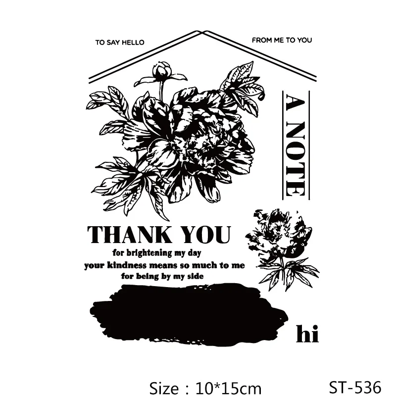 

AZSG Realistic Flowers Leaves Clear Stamps For DIY Scrapbooking/Card Making/Album Decorative Silicone Stamp Crafts