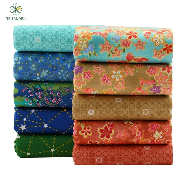 Japanese Style Cotton Quilting Fabric Patchwork Fat Quarter Bundles