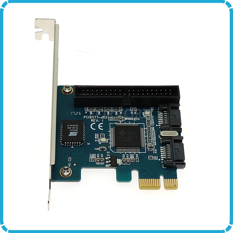 PCI-e для IDE и 2 порта SATA 7pin контроллер карты чипсет Jmicron JMB363