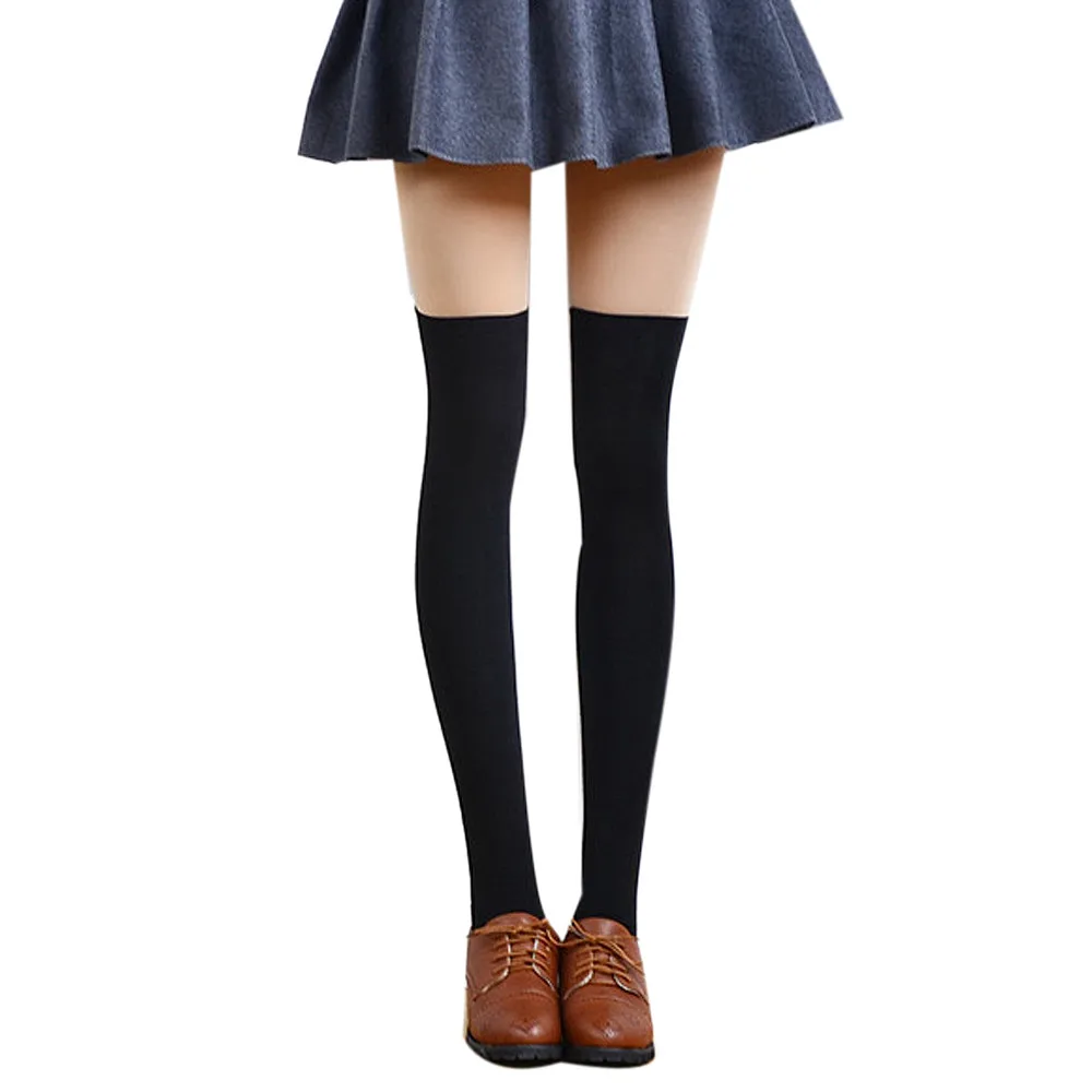 

Woman Fashion Long Tube Socks Comfortable Knee-Length Solid Cotton Socks Multi-Color Selection Sexy Stock Calcetines *