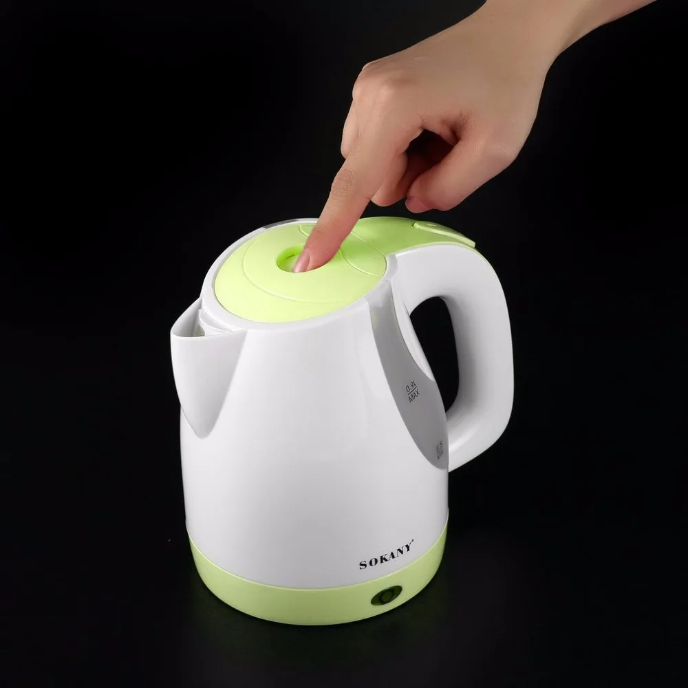 SOKANY 0.9L Электрический чайник воды с сетчатым фильтром и блокировка кронштейн для