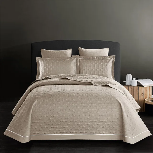 bed cover double bed cotton with zip
