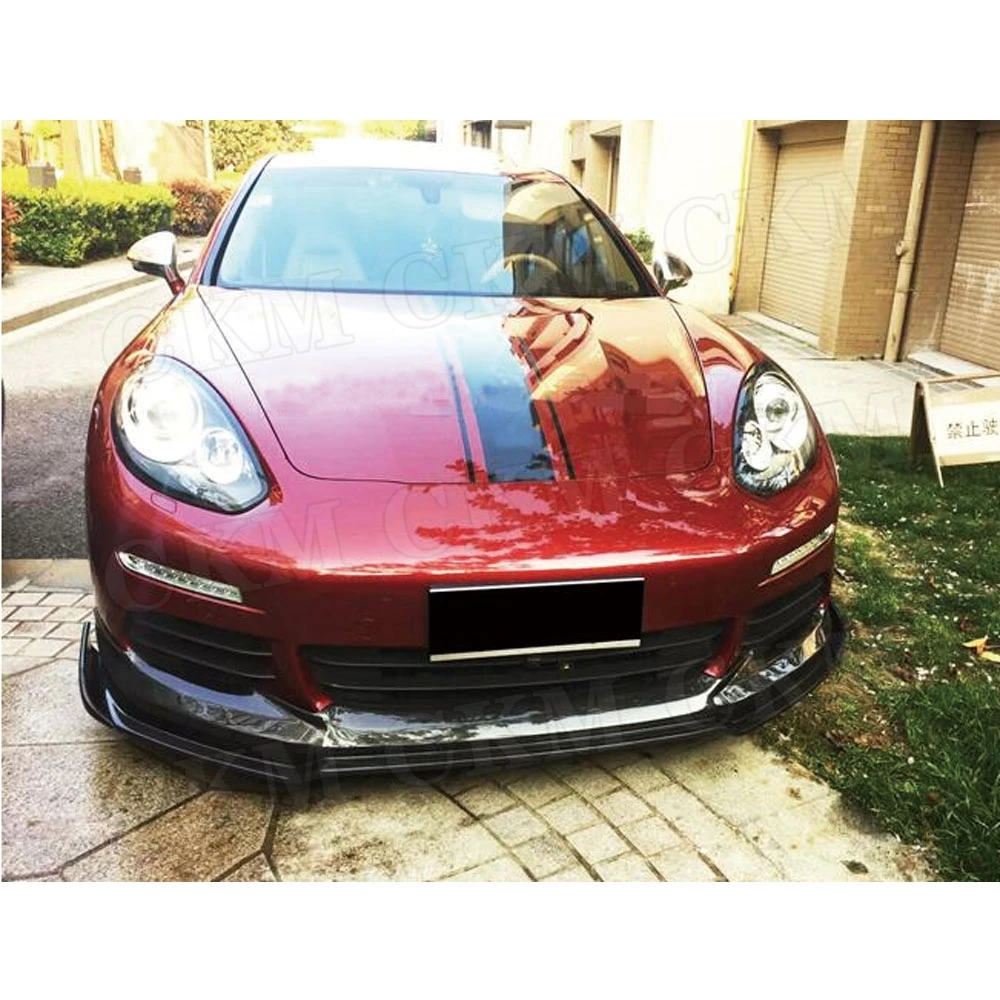 Углеродного волокна передний спойлер для Porsche Panamera GTS Turbo S хэтчбек 4 двери 2014 2017 FRP