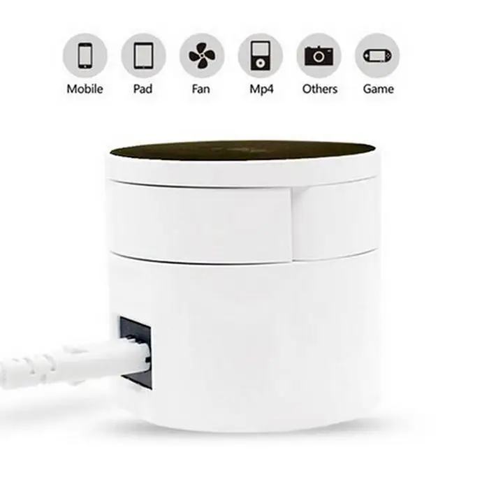 Смарт USB зарядное устройство многопортовый type-C интеллектуальное гнездо адаптера питания