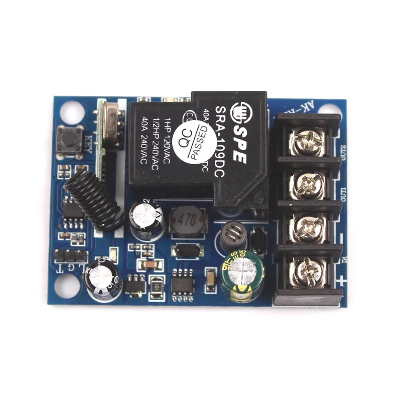 DC 12V 24V 36V 48V 30A Switch Relay Remote Control Switch Water Pump Motor Wireless Switches Transceiver 315433MHz (6)
