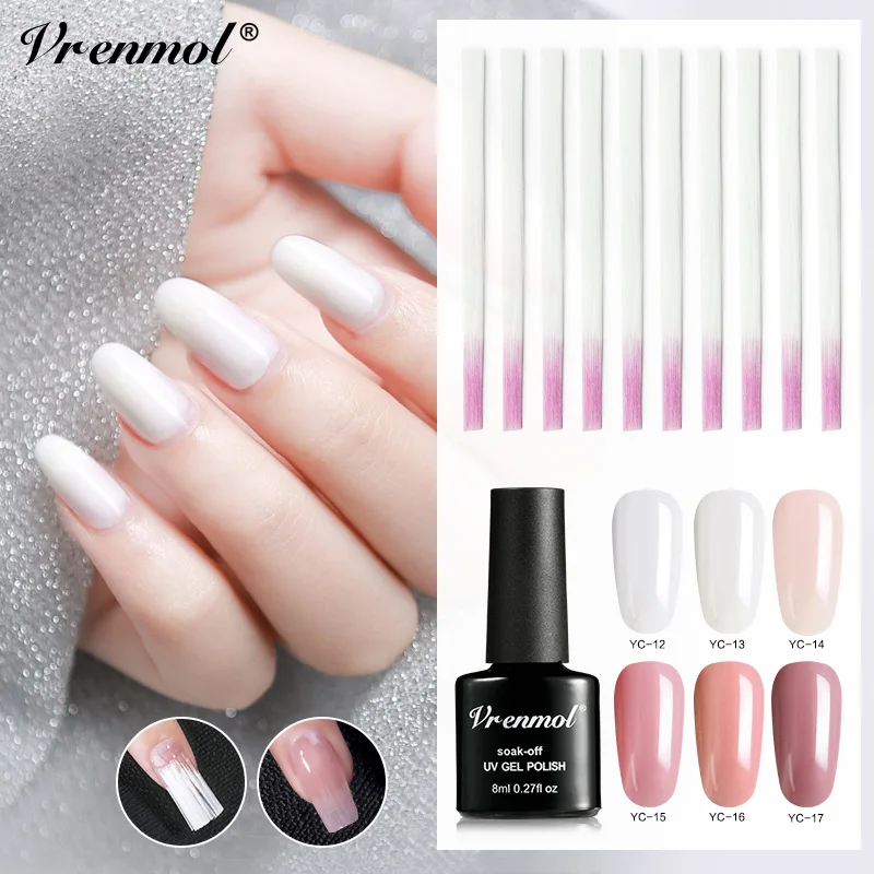

Vrenmol Quick Gel Poly Fiberglass Nail Extension Set Builder Gel Polish UV Gel Glas Fibernails Fiber Nail Art Losweken