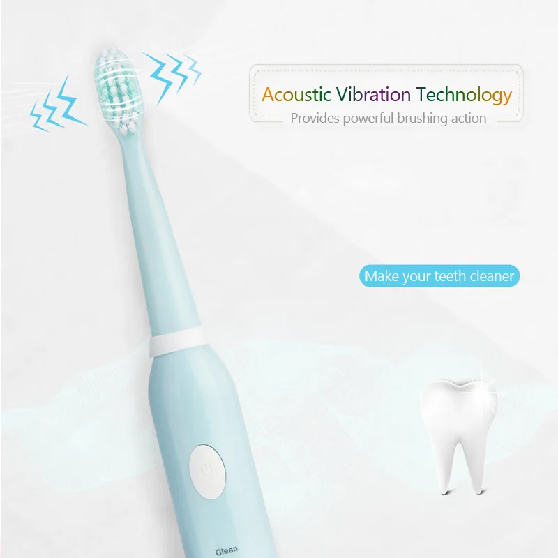 Escova de Dentes Escovas de Dentes com 3pcs Elétrica Temporizador Adulto Carregador Recarregável Substituição Cabeças Escova D43 Usb 5 Escova de dentes elétrica temporizador adulto carregador
