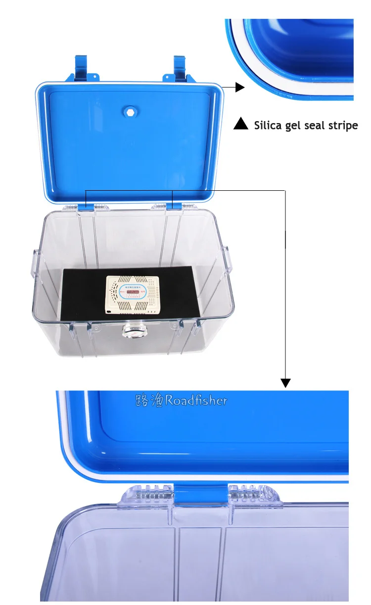 Roadfisher Большой Анти-шок водонепроницаемый противоударный чехол сухого влагостойкого хранения уплотнения коробка шкаф для DSLR SLR камеры и объектива