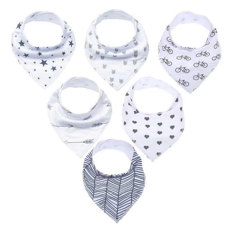 colore rosa 1 PC impermeabile del cotone del bambino bavaglini unisex di spessore doppio strato Bib