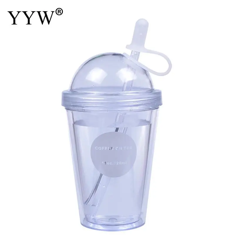 520ml Cute Kids Baby Cup With Straw Children Learn Feeding Drinking Water Bottle Coffee Milk Juice Cups Portable Outdoor Cups