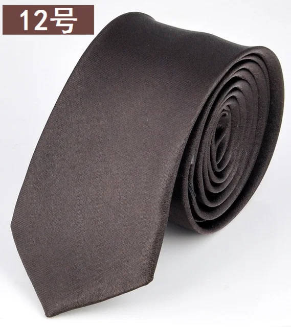 Узкий Повседневный узкий красный галстук со стрелками тонкий черный галстук для мужчин 5 см Мужские аксессуары Простые Вечерние модные галстуки - Цвет: Brown