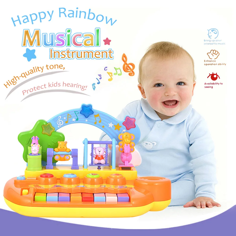 Popular Musical Instrument Toy Baby Kids Animal Farm Piano