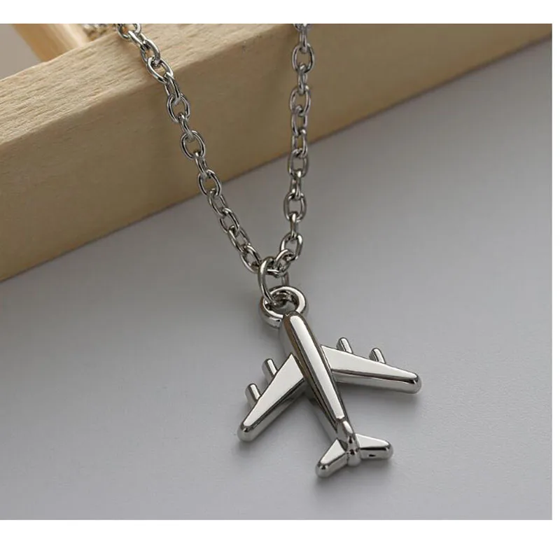 

Fashion 2018 For Women Airplanes Hanging Statement Necklaces And Gifts Jewelry Pendant Charms Long Necklace Free Shipping