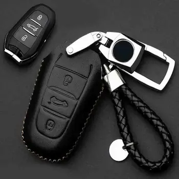 

Car Accessories Leather key cases bag For Peugeot 308 5008 4008 T9 SW Rear View 5door 2015 2016
