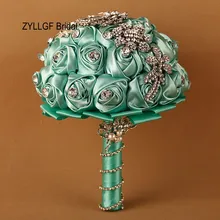 Свадебное платье zyllgf букет De Fleur Искусственный Свадебный букет невесты с бриллиантами букеты ручной работы для свадьбы WF9