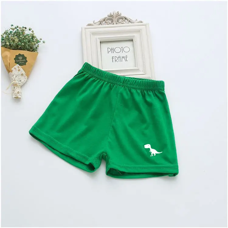 V-TREE, летние модные шорты для мальчиков, яркие цвета, спортивные шорты для девочек, хлопковые детские повседневные шорты, пляжные шорты детские - Цвет: green crocodile