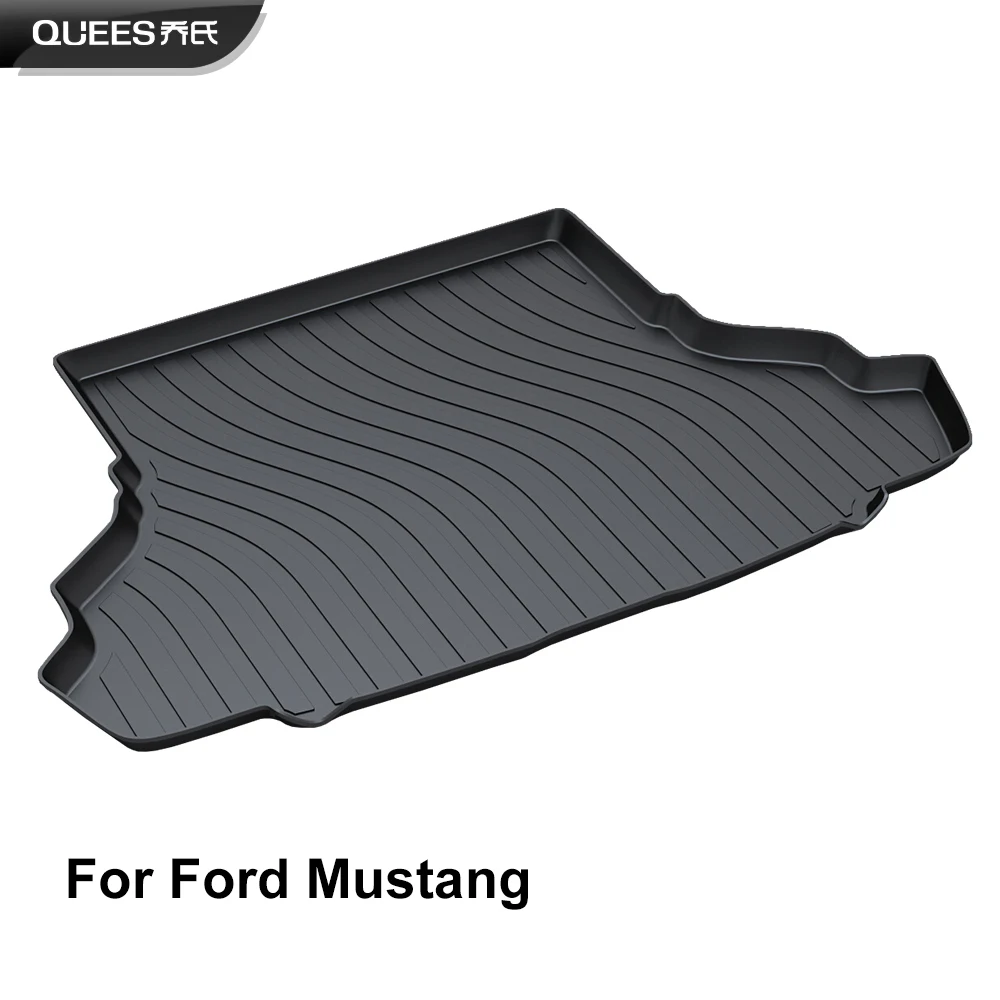 QUEES коврик для подноса под заказ Ford Mustang 6 поколения 2015 2016 2017 2018 |