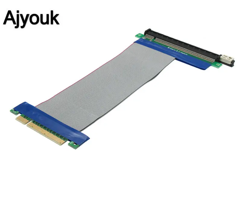 Удлинительный кабель PCI-E 8X-16X 100 шт. PCI Express PCIE графическая карта мягкий Ленточный