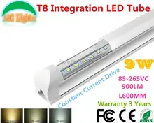 0.6M 9W Ultra Bright T8 Integration LED Tube 90-260VAC CE RoHS supermarket lights Parking energy-saving lamps 10PCs a Lot цена 0.6M 9W Ultra Bright T8 Integration LED Tube 90-260VAC CE RoHS supermarket lights Parking energy-saving lamps 10PCs a Lot цены онлайн