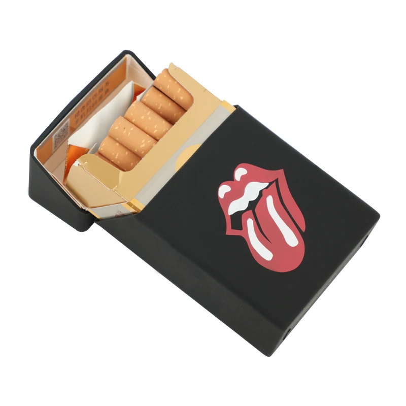 Модная мужская Подарочная коробка, силиконовый чехол для сигарет, вмещает рукав, коробка для сигарет, карман для мужчин/женщин, коробка для хранения сигарет