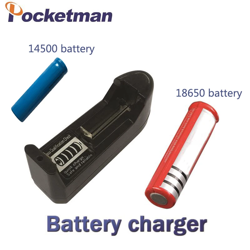 Pocketman 18650 3,7 в литий-ионная аккумуляторная батарея+ ЕС/США штекер AAA AA 18650 14500 10440 зарядное устройство для светодиодный фонарик Фонарь налобный фонарь