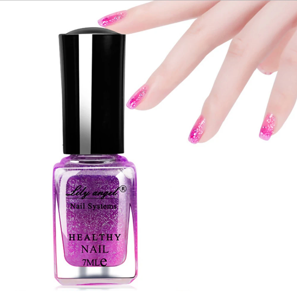 

Nail Polish Color Changing Manicure Gel Peelable For Women Girls 7ml Glitter